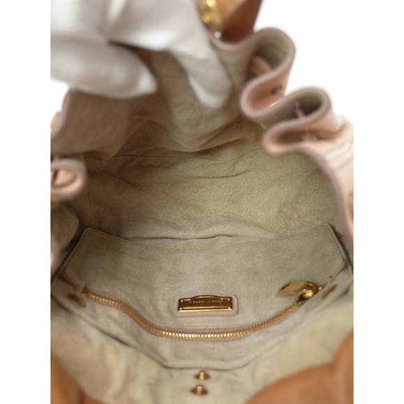 Miu Miu 2way Shoulder Bag Pink Beige Brown - Picture 3 of 9